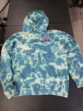 Tie-Dye Blue Green Bowery Hoodie